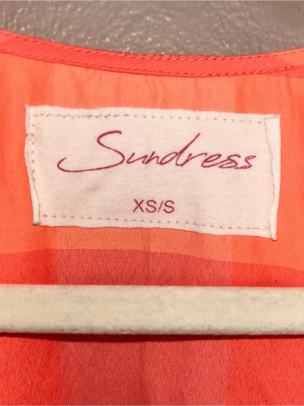 revolve SUNDRESS Vibrant Pink & Orange Puffy Sleeve romper - Picture 5 of 5